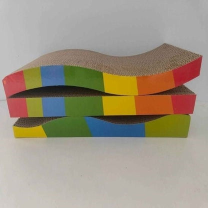griffoir pour chat avec bande multicolor differentes variantes