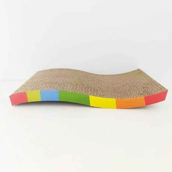 griffoir pour chat avec bande multicolor seul