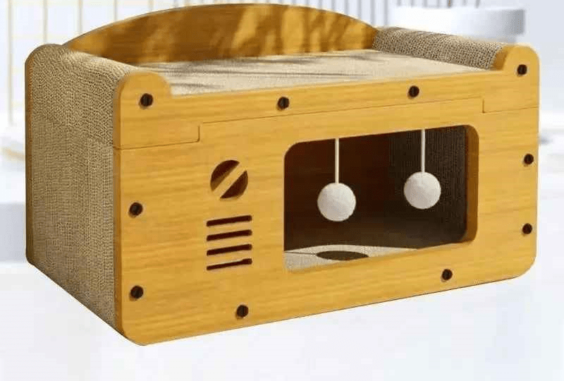 niche pour chat multifonction simple une entree avec repose tete